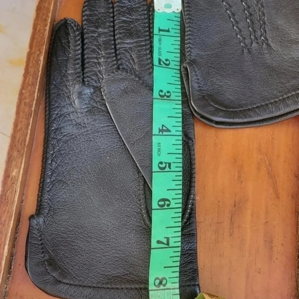 Vintage leather lined gloves MS‎ W M